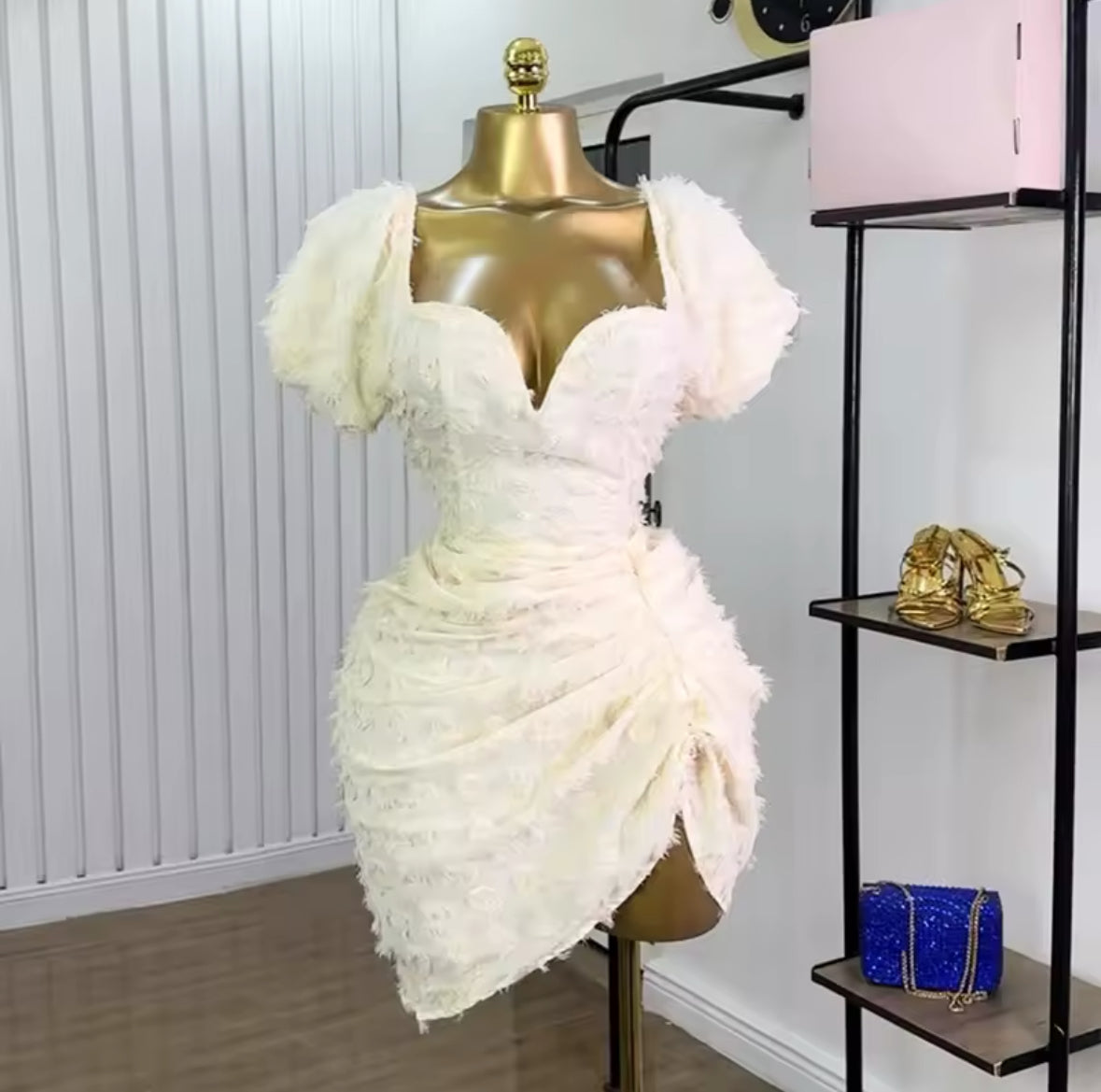 Gorgeous New Arrival Timeless Elegance Ruched Mini Dress