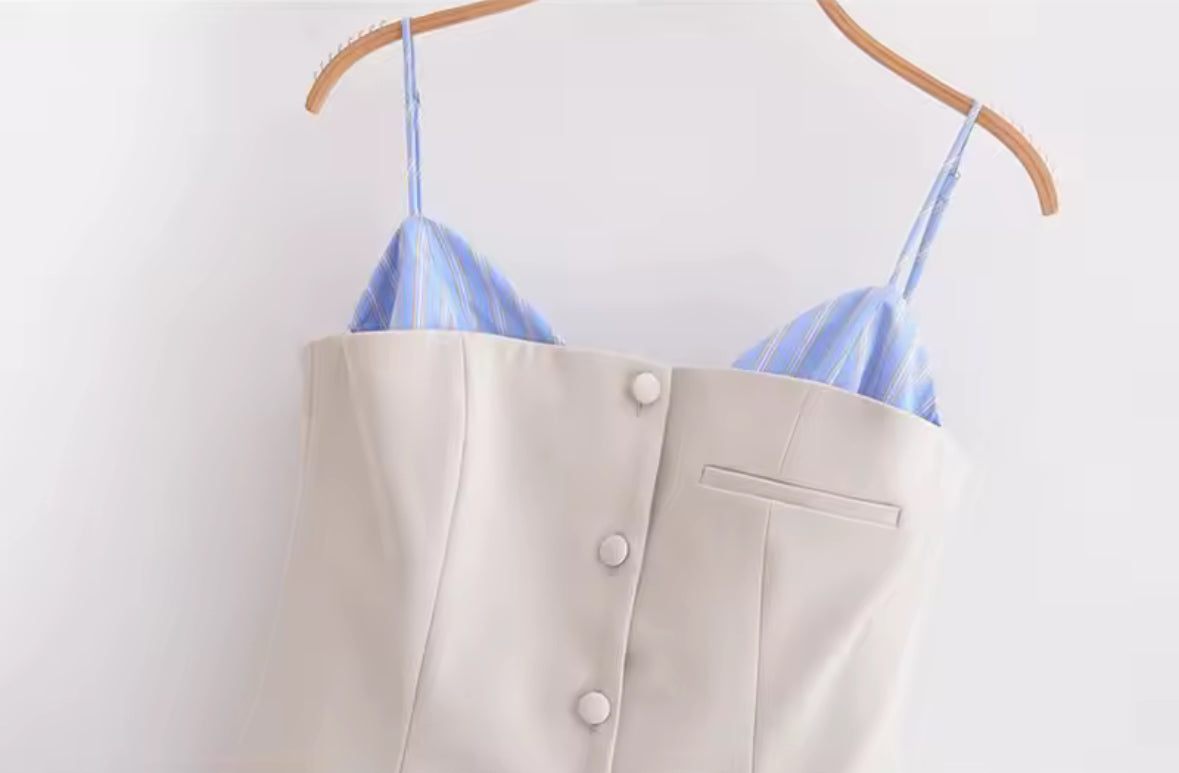 New Arrival Côte Bleu Corset Dress
