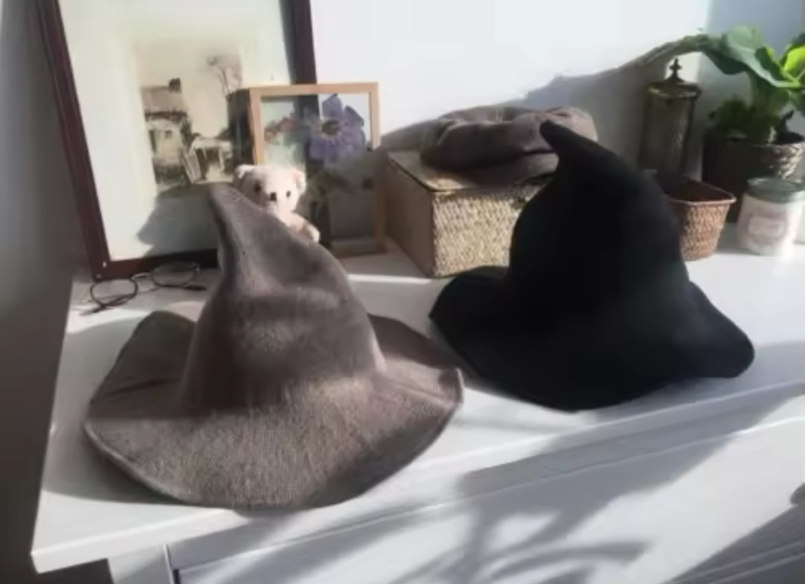 “Modern Wool Witch Hat – Wool for Everyday Wear & Magick”