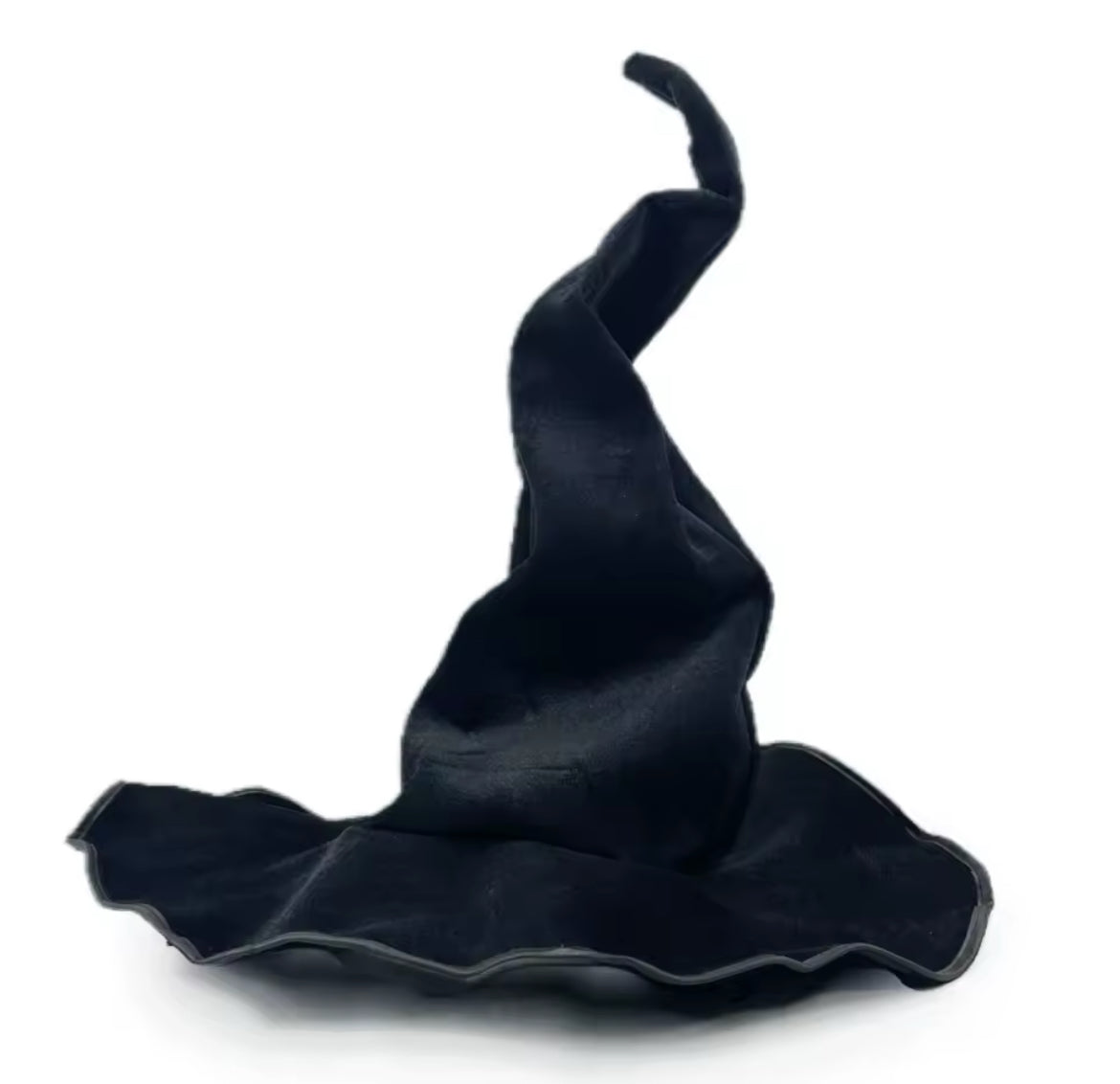 “Magickal Black Velvet Witch Hat – Vintage-Inspired Ritual & Costume Accessory”