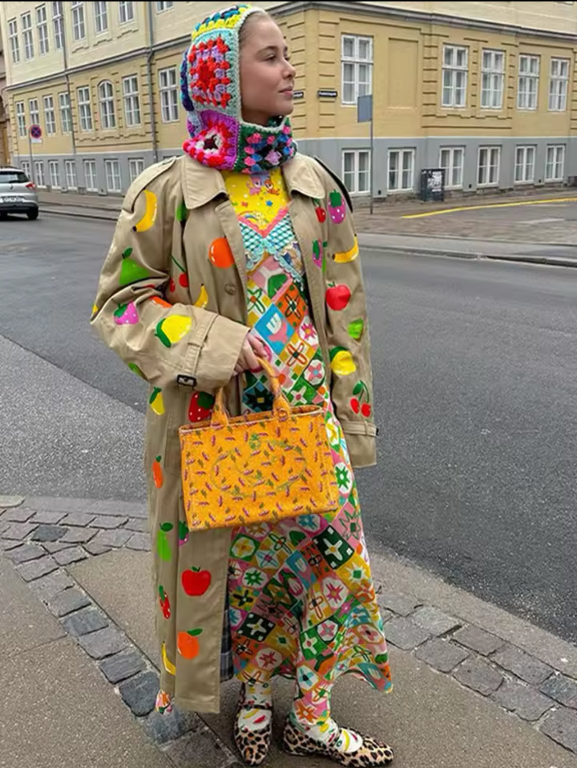 New Hot Off The Runway Fruity Single-Breasted Stylish Trench Coat
