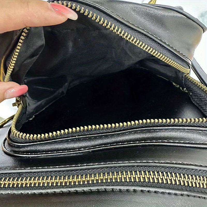 New Exclusive Gothic Skull Chain Studded Crossbody Bag