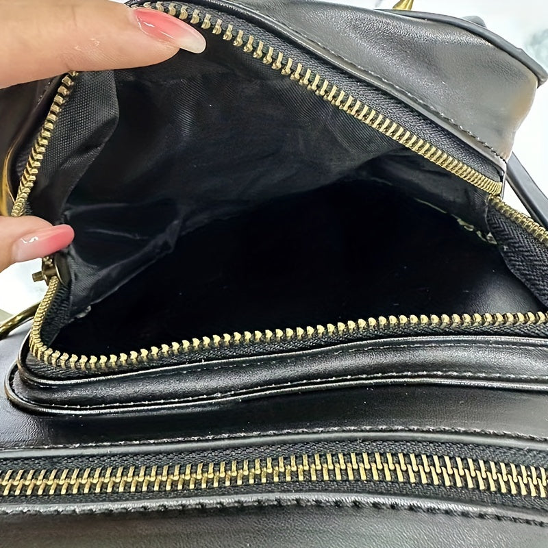 New Exclusive Gothic Skull Chain Studded Crossbody Bag