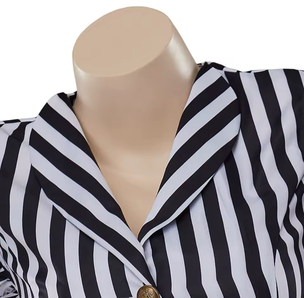 New Beautiful Striped Corset-Back Ruffled-Sleeves Women’s Blouse