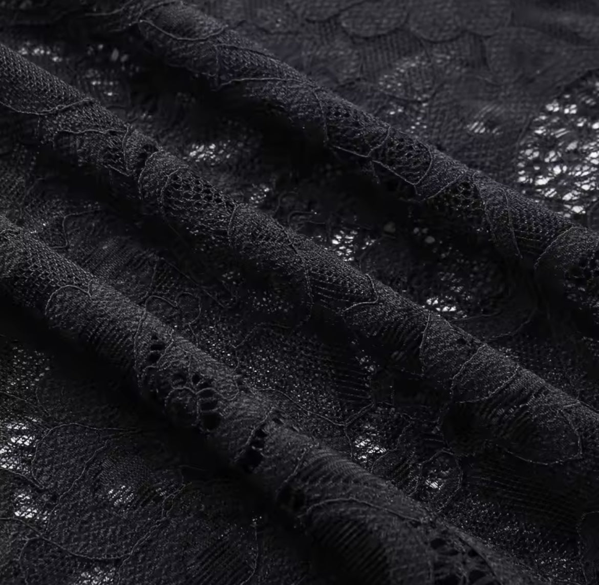 Dark Enchantress Gothic Lace Dress & Bell Sleeve Shawl “Vintage-Inspired Elegance”