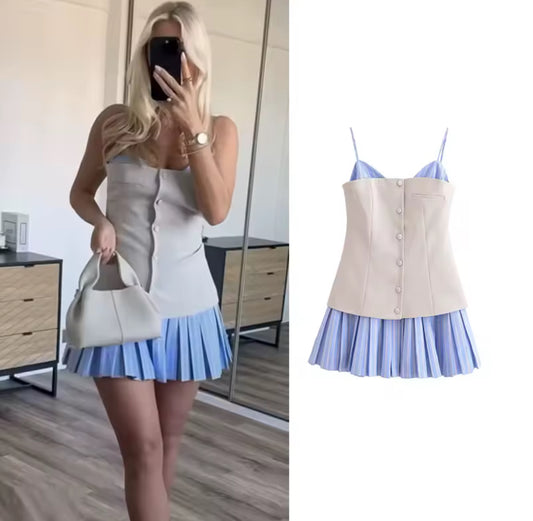 New Arrival Côte Bleu Corset Dress